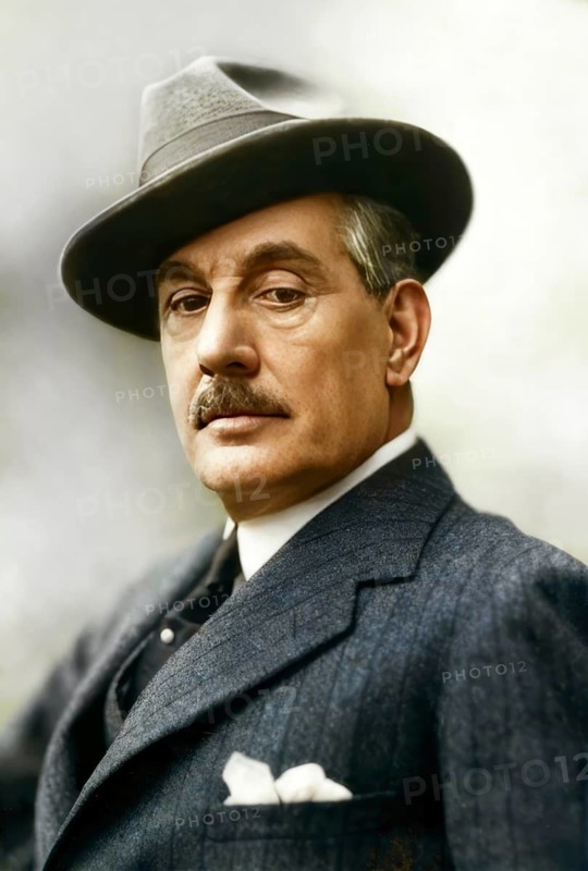 Giacomo Puccini, 1858 –1924, Italian composer, digitally edited according to a photograph