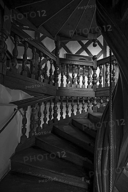 Staircase from the 16th century, Bavaria, Germany