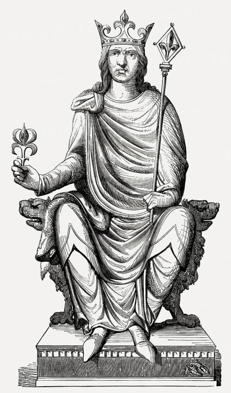 Philip II, 1165 – 1223, known as Philip Augustus, King of France from 1180 to 1223