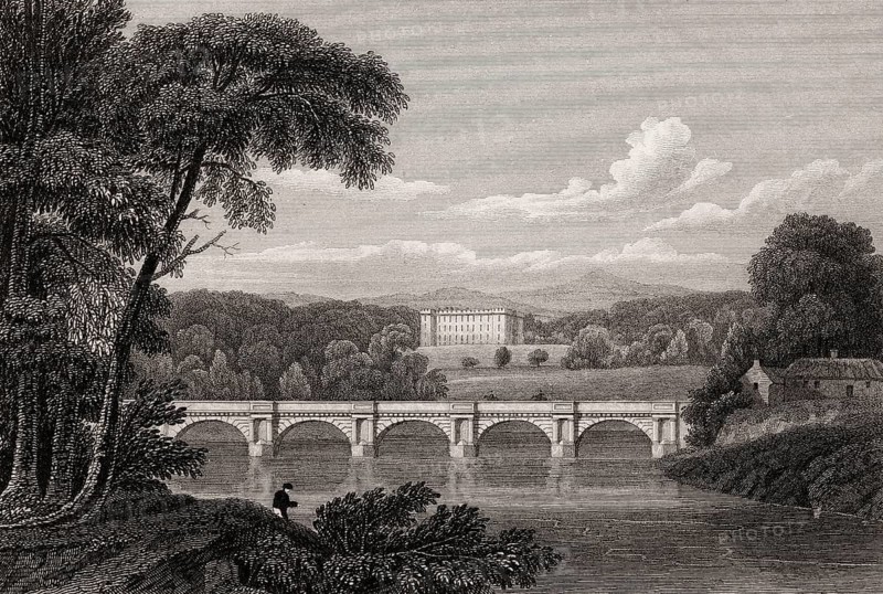 Floors Castle, Roxburghshire, 19th century, from Modern Athens by Th. H. Shepherd