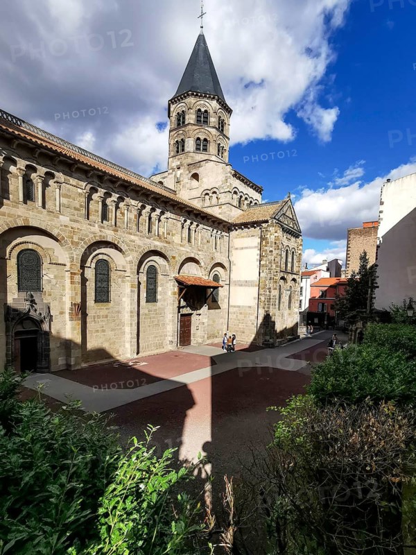 Clermont Ferrand. Romanesque church of Notre Dame du Port. Puy de Dome department. Auvergne Rhone Alpes. France