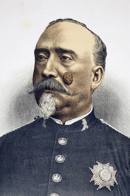 Carlos Ibánez e Ibánez de Ibero, born 1825, died 1891, Spanish field marshal. From Album Artistico, published around 1890, Historic, digitally restored reproduction from a 19th century original, Record date not stated