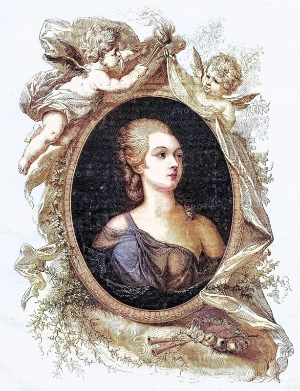 Madame Du Barry, Jeanne Becu, Comtesse Du Barry, 1743-1793, mistress of Louis XV, Historical, digitally restored reproduction from a 19th century original, Record date not stated