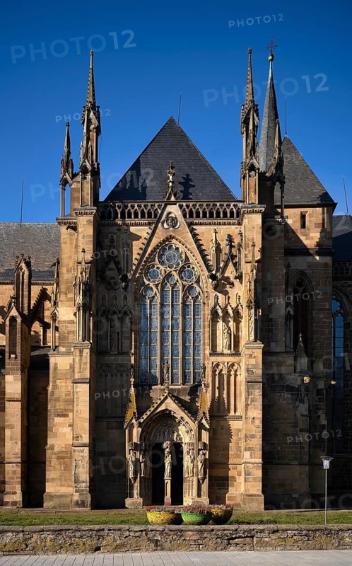 South portal, south façade, Ritterstiftskirche, St. Peter Collegiate Church, Bad Wimpfen, Kraichgau, Baden-Württemberg, Germany