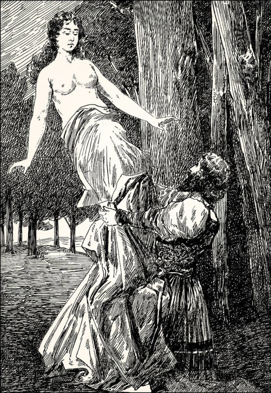 Helen with Persephone, third act, Faust II, Johann Wolfgang von Goethe