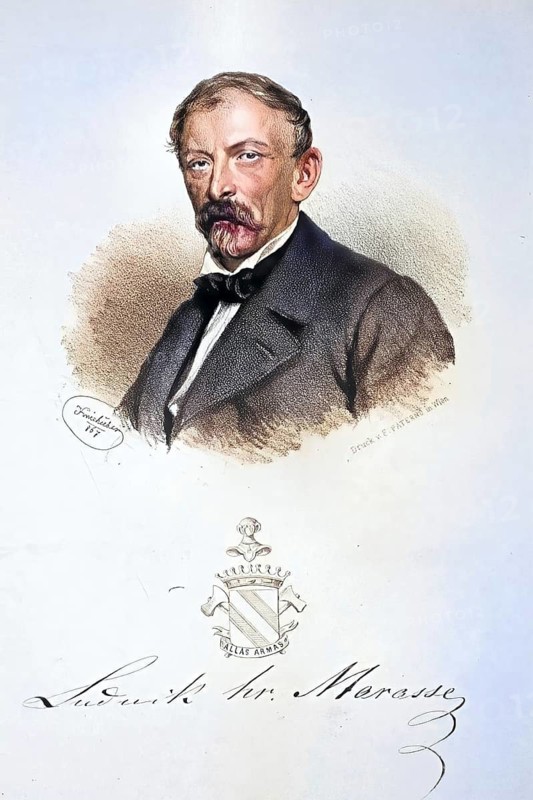 Ludwig Count Marasse, landowner in Galicia, Historical, digitally restored reproduction from a 19th century original, Record date not stated