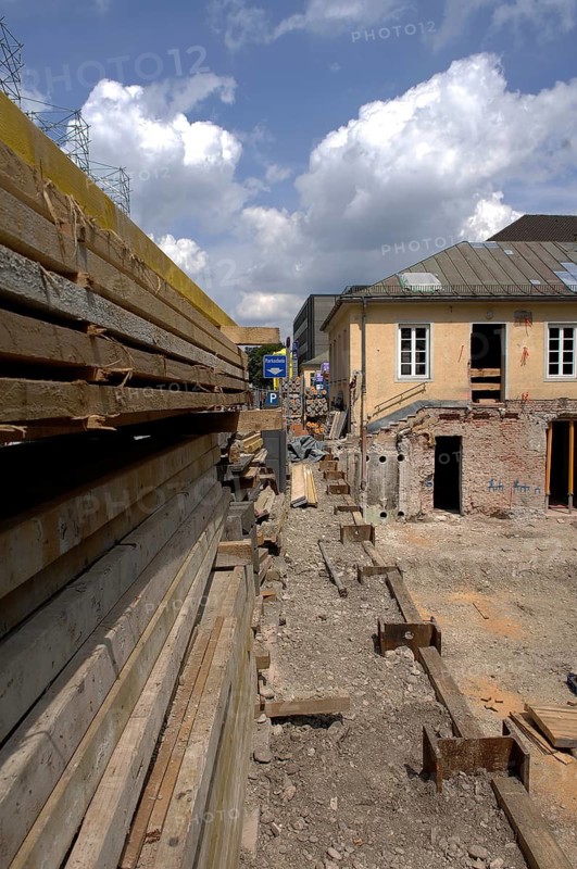 Construction site, core renovation of the Greek restaurant Moro Mou in spring 2022, Königinstraße, Munich, Bavaria, Germany