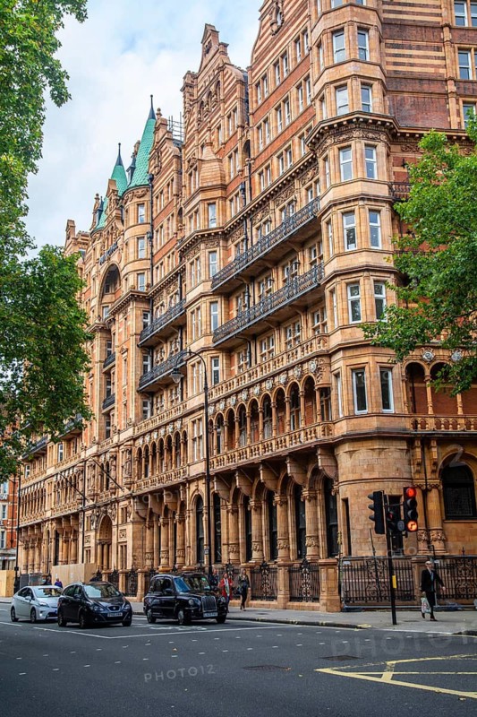 The facade on Hotel Principal on Russell Square, Bloomsbury, Camden, West End, London, England, UK, Great Britain, United Kingdom