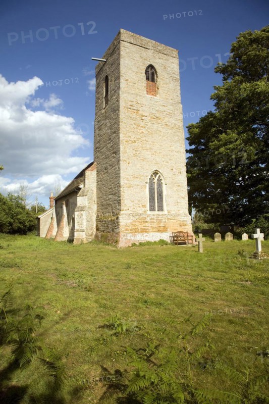 Church of Saint Peter, Chillesford, Suffolk, England local coralline crag used in the construction of the tower