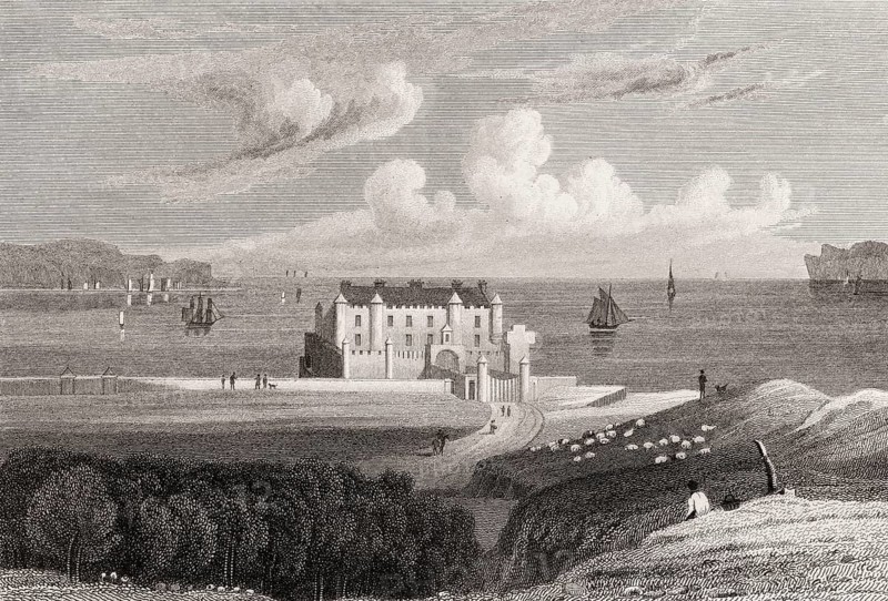 Thurso Castle, Thurso, Caithness, 19th century, from Modern Athens by Th. H. Shepherd