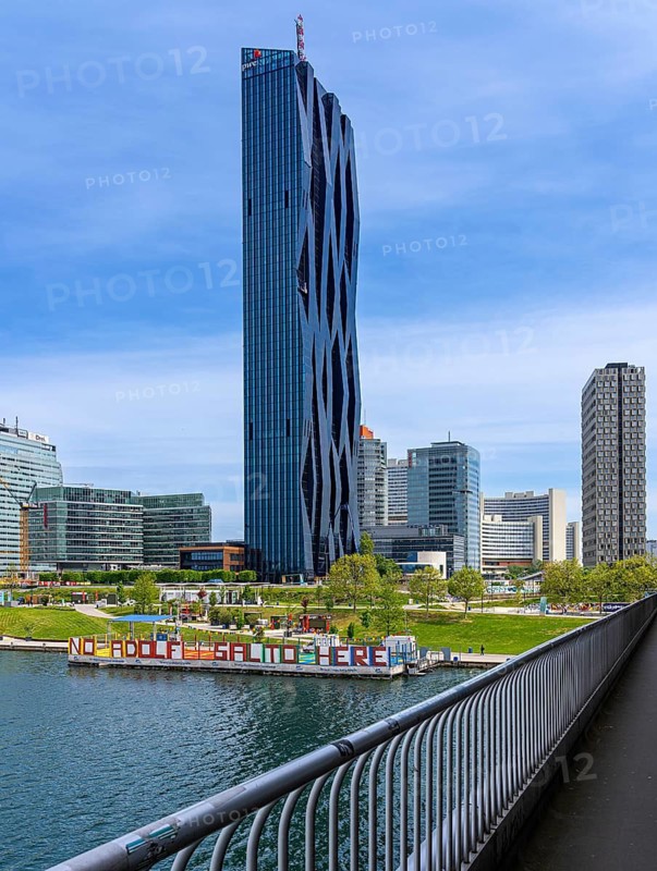 High-rise buildings in Donaupark, Donau City, Vienna Austria