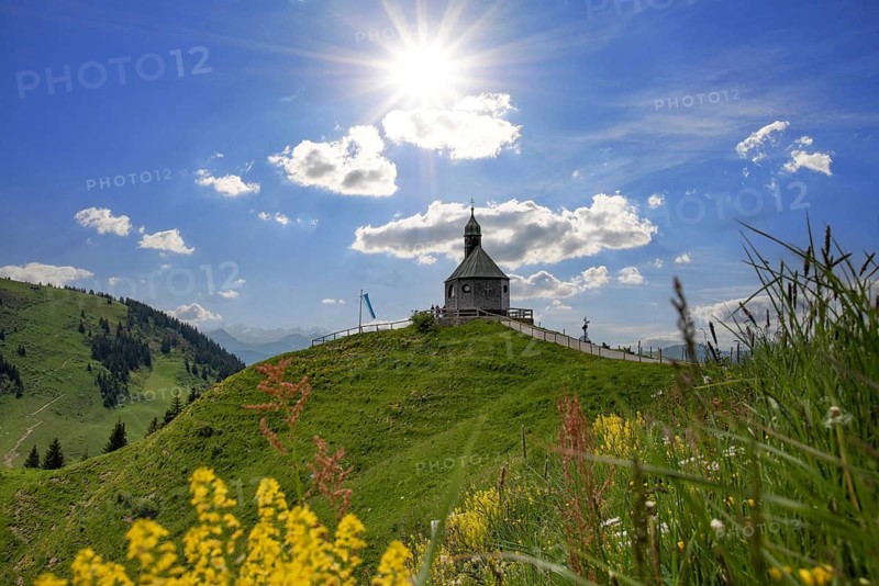 Holy Cross Chapel on Wallberg above Tegernsee in Bavaria, Germany
