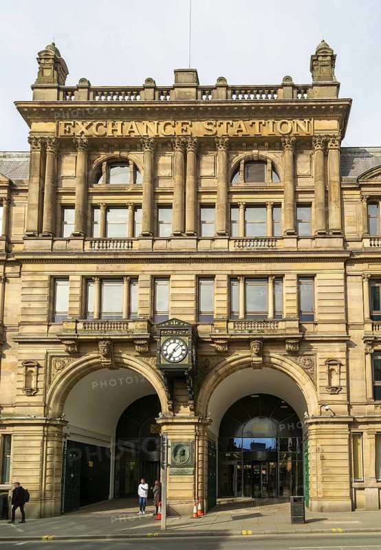 Exchange Station railway building, Tithebarn Street, city centre Liverpool, England, UK architect John Hawkshaw built 1850