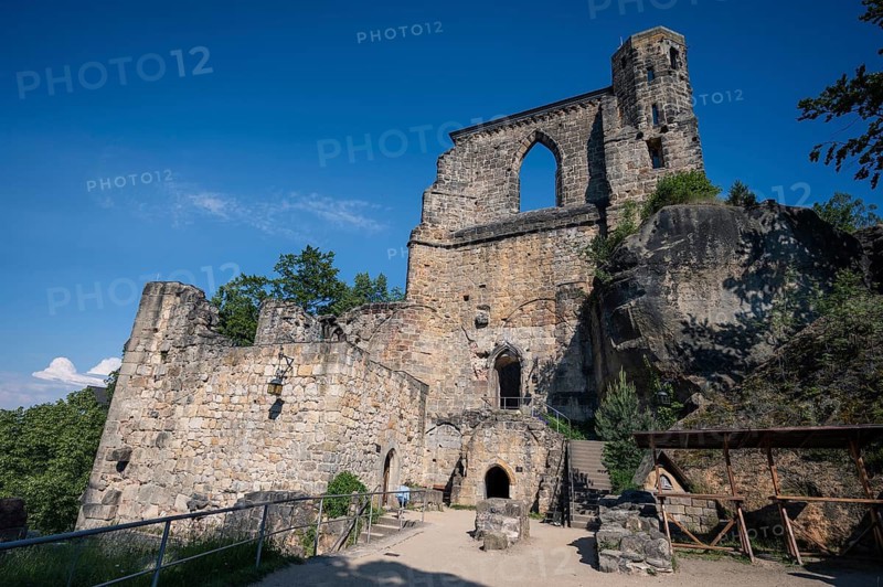 Ruins of castle Oybin in Germany