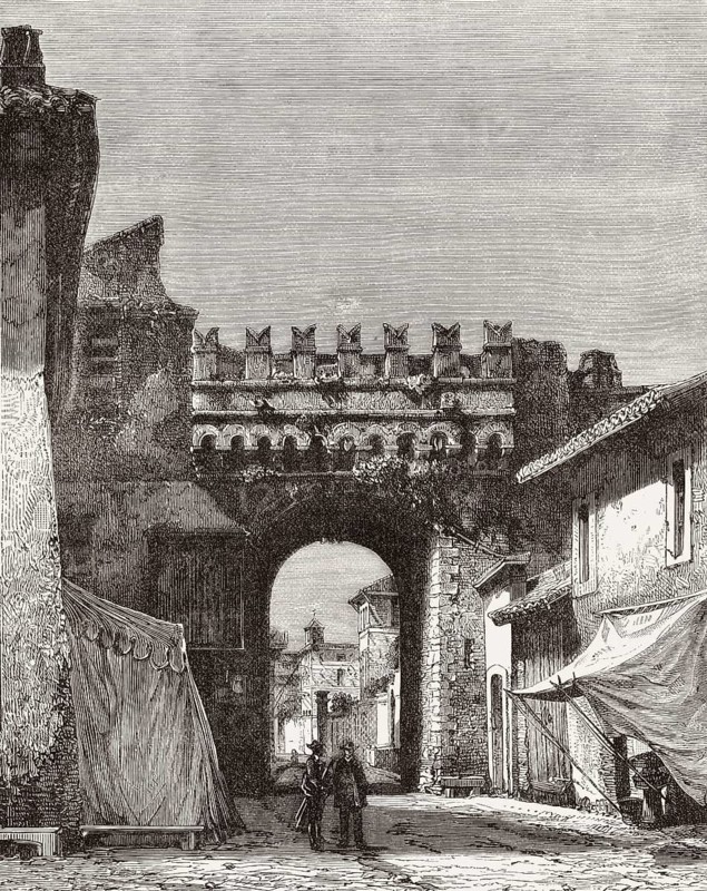 Porta Settimiana, Trastevere, Rome, Italy, 19th Century