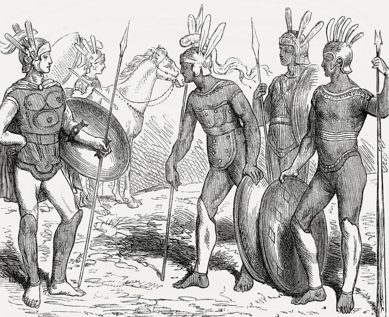 Samnite soldiers, ancient Italic people, Samnium, Italy