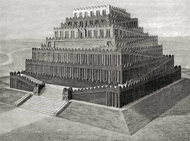 Temple of Babel, ancient Babylon, Mesopotamia