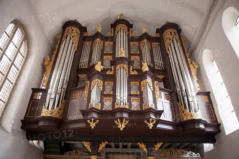 Baroque Huss-Schnitger Organ, St. Cosmae-Church, Stade, Lower Saxony, Germany