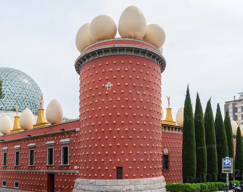 View of the Teatre-Museu Dalí in Figueras, Spain