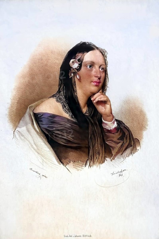 Therese von Bacheracht, née von Struve, married Baroness von Lützow (born 4 July 1804 in Stuttgart, died 16 September 1852 in Tjilatjap, Java, Netherlands Indies) was a German writer in the circle of Young Germany, who wrote under the pseudonym Therese, Historical, digitally restored reproduction from a 19th century original, Record date not stated