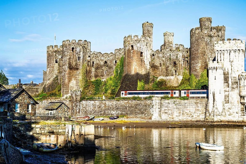 Conwy Castle over River Convy, Convy, North Wales, UK
