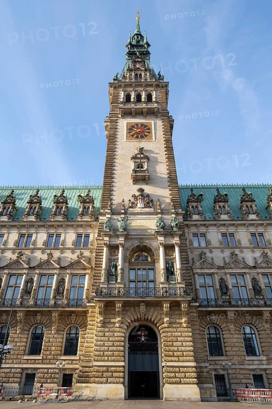 City Hall, State Government, North German Renaissance, Hamburg, Germany