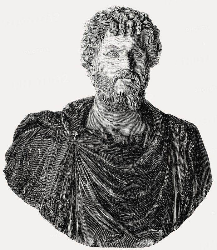 Septimius Severus or Lucius Septimius Severus Augustus, 145, 211, Roman emperor