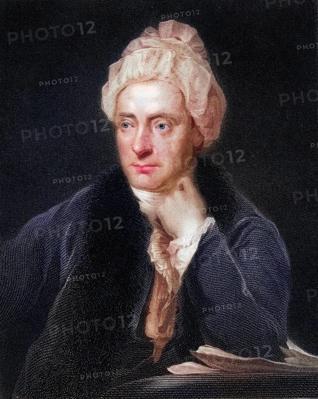 William Cowper 1731-1800, English poet. From the book Gallery of Portraits, published in 1833, Historic, digitally restored reproduction from a 19th century original, Record date not stated