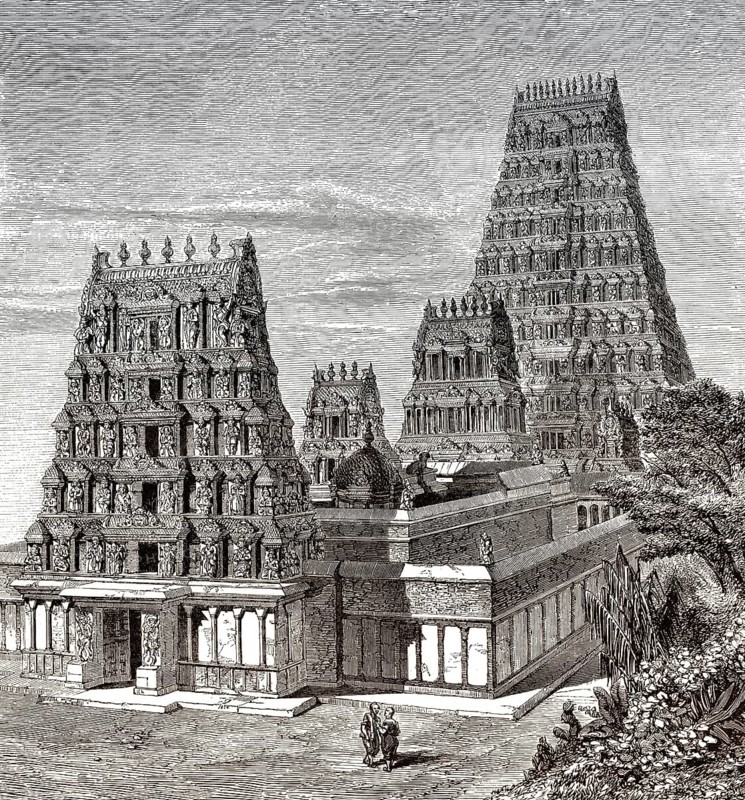 Model of the Jagannath Temple, Louvre Museum, Paris, France