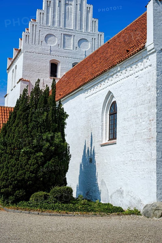Elmelunde Kirke, the church of Elmelunde and the oldest church building on the island of Mön, Denmark, Scandinavia