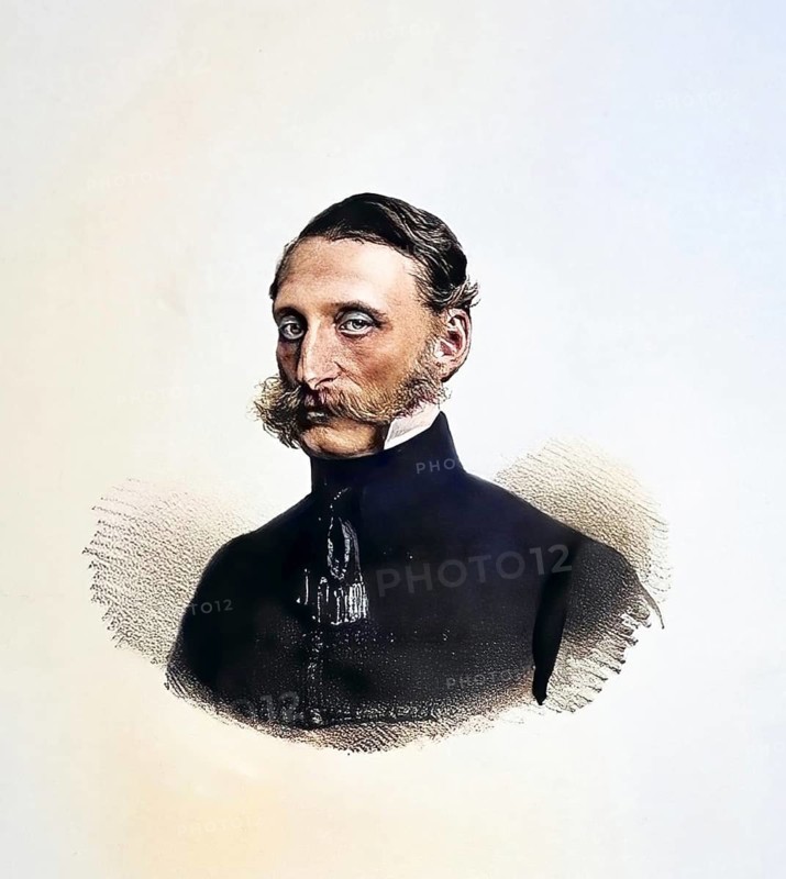 Georg Graf Festetics (1815-1883) Minister, Entrepreneur, Historical, digitally restored reproduction from a 19th century original, Record date not stated