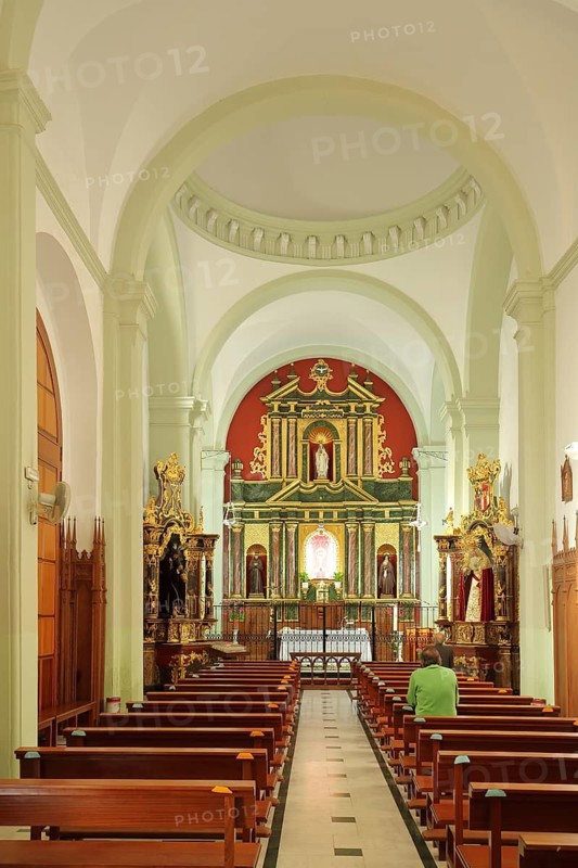 Interior view of Convento de las Descalza, church, Plaza de Lopez de Ayala, Badajoz, Extremadura, Spain