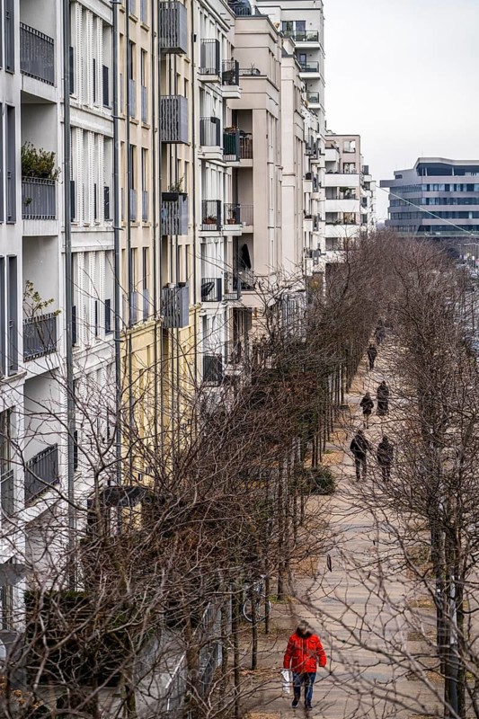 Residential buildings, rental flats, condominiums in the city centre, Düsseldorf-Pempelfort, Toulouser Allee North Rhine-Westphalia, Germany