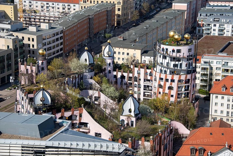 Hundertwasserhaus, Green Citadel, Magdeburg, Saxony-Anhalt, Germany