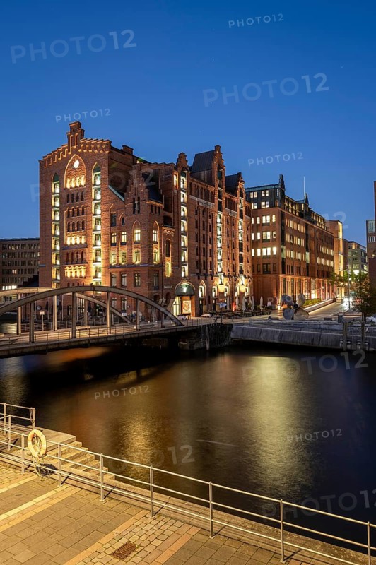 International Maritime Museum Hamburg at the Blue Hour, Hafen City, Hamburg, Germany