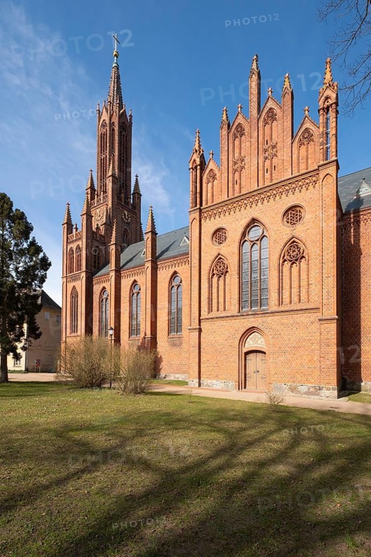 Monastery church, Malchow Monastery, Malchow, island town, Mecklenburg Lake District, Mecklenburg, Mecklenburg-Western Pomerania, Germany