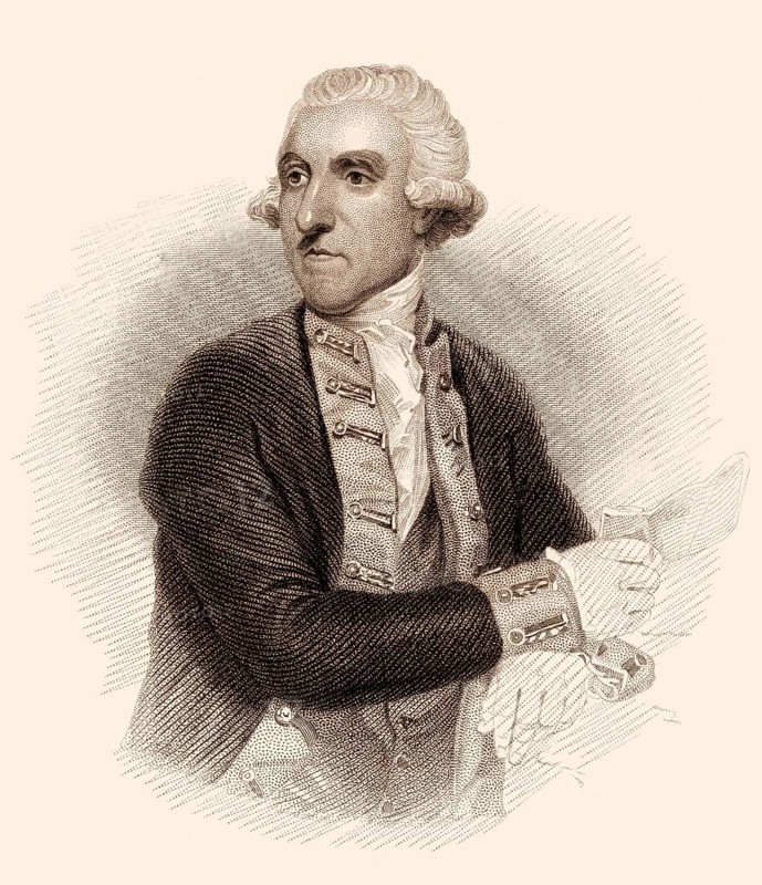 Samuel Hood, 1. Viscount Hood, 1724-1816, britischer Admiral