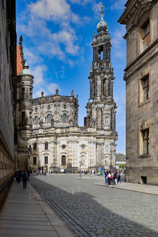 Dresden Cathedral or Cathedral of the Holy Trinity, Catholic Church of the Royal Court of Saxony, Dresden, Saxony, Germany