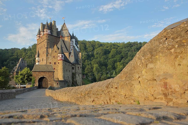 Eltz Castle built 12th century in the Moseleifel, Wierschem, Eifel, Rhineland-Palatinate, Germany