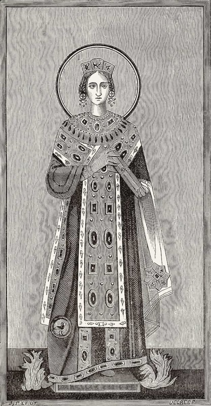 Agnes of Rome, church of Saint Agnes Outside the Walls, Rome, Italy, 19th Century