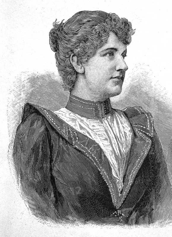 Katharina Klafsky, also Katharina Klaffsky, 19 September 1855 - 22 September 1896, opera singer, digital reproduction of an original from the 19th century, historical