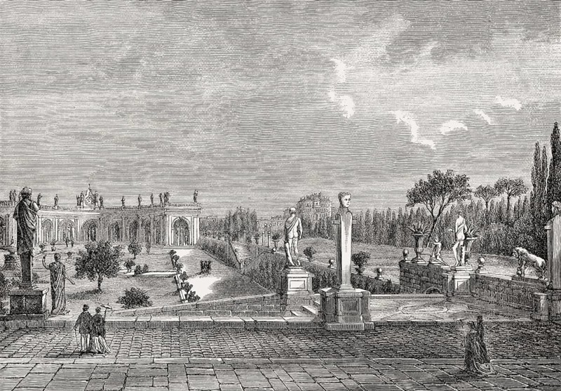 The Villa Albani, Rome, Italy, 19th Century