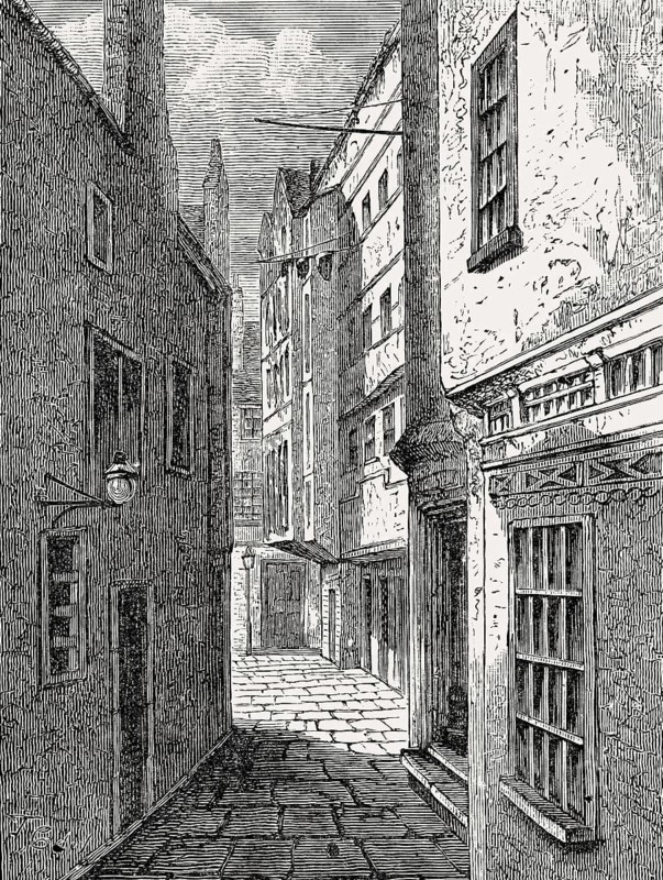 The Earl of Selkirk's House, Hyndford Close, Edinburgh, Scotland, 19th century