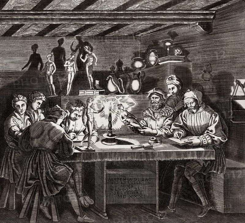 The Academy of Baccio Bandinelli, 1493 –1560, Italian sculptor