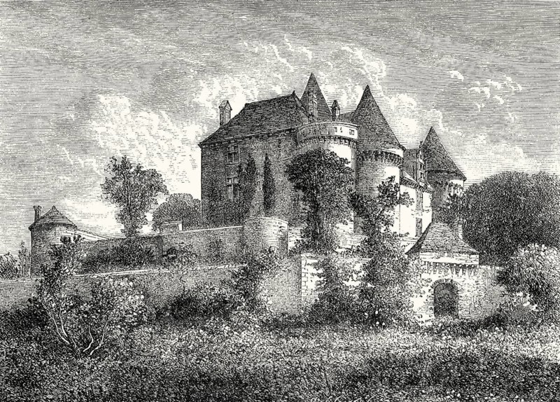 The Château de Fénelon, Dordogne, Nouvelle-Aquitaine, France, 19th Century