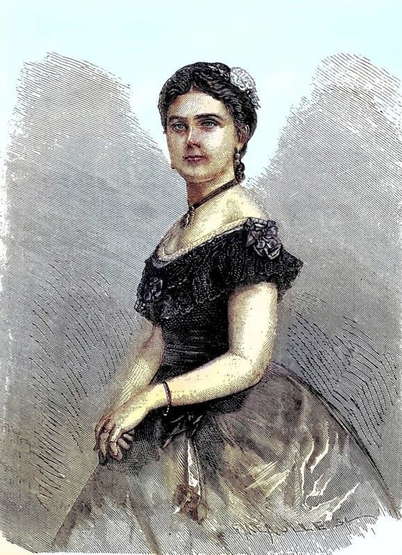 Minnie Hauk, real name Amalia Mignon Hauck (16 November 1851) (6 February 1929) was an American opera singer, Historical, digitally restored reproduction of a 19th century original
