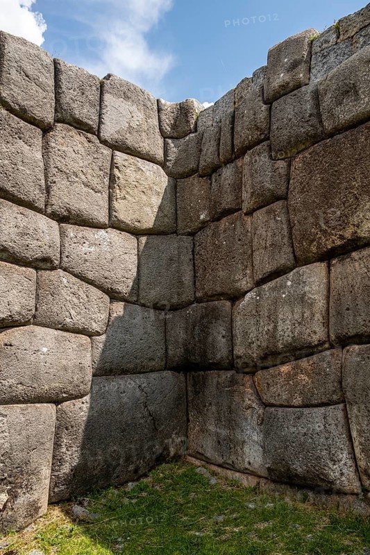 Megalithic walls of Sacsayhuaman, Sacsayhuaman, Cusco, Peru