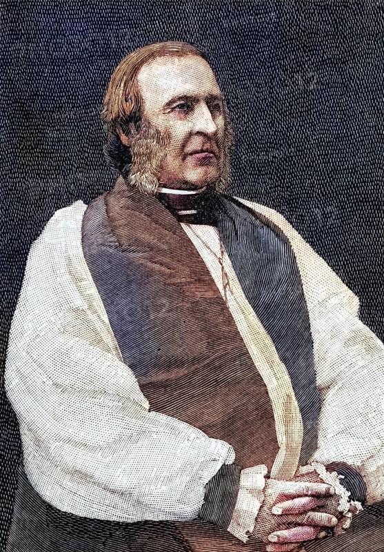 Frederick Temple, 1821-1902, Archbishop of Canterbury, Historical, digitally restored reproduction from a 19th century original, Record date not stated