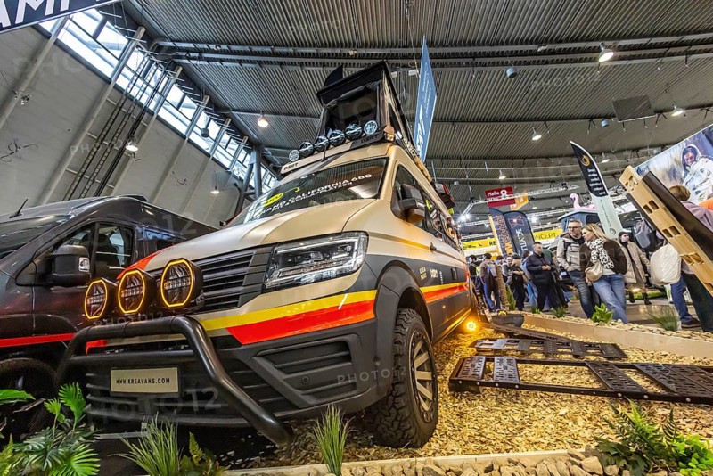 Caravan — Motor — Tourism trade fair in Stuttgart. According to the exhibition organizer, CMT is the world's largest public trade fair for tourism and leisure with 268, 000 visitors. Stuttgart, Baden-Württemberg, Germany