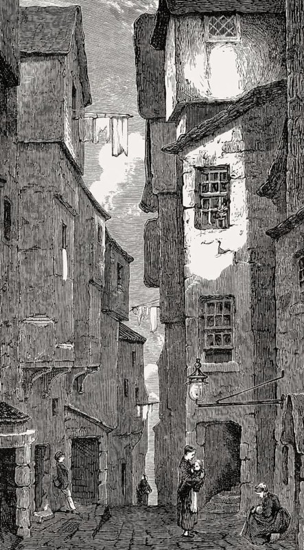 Advocate's Close, Edinburgh, Scotland, 19th century